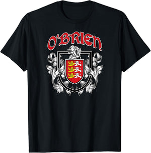 O'Brien Coat of Arms Irish Family Crest T-Shirt - T-Shirt | Black