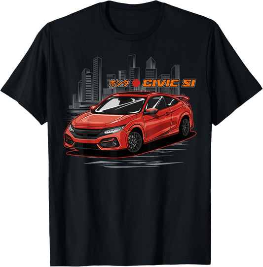 Civic Si JDM Japanese Car T-Shirt - T-Shirt | Black