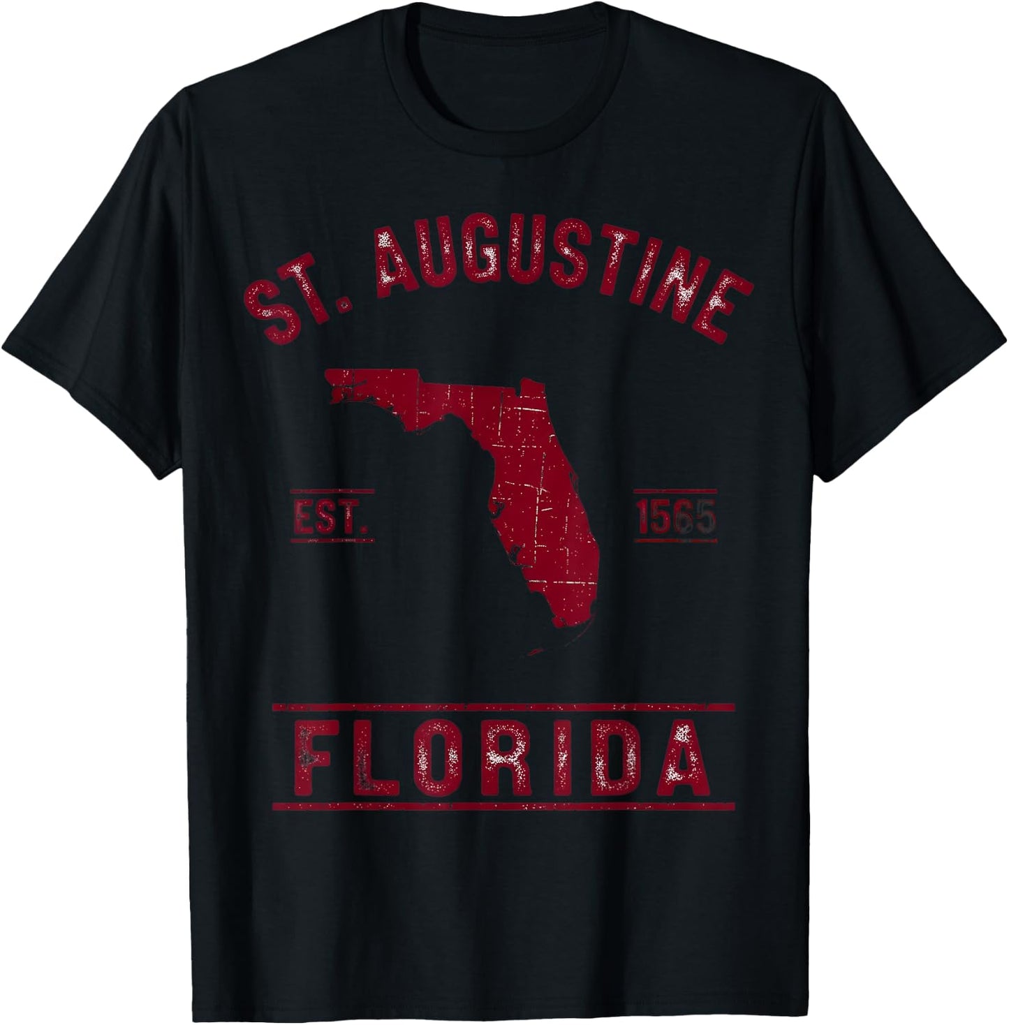St. Augustine Florida Est 1565 T-Shirt - T-Shirt | Black
