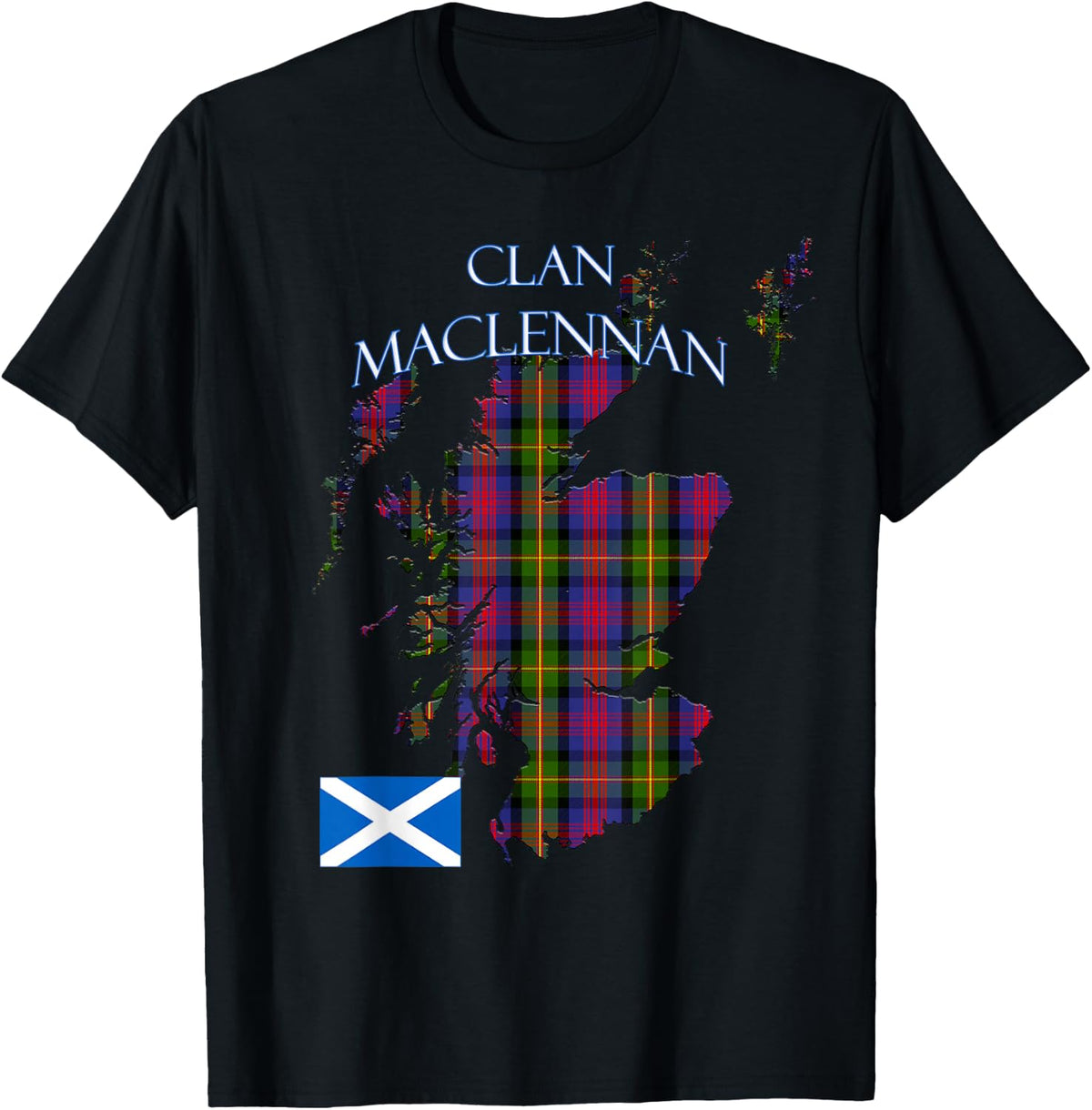 MacLennan Scottish Clan Tartan Scotland T-Shirt - T-Shirt | Black