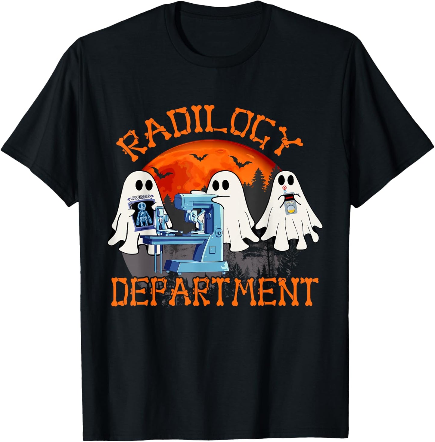 Radiology Department Halloween Shirt Radiology Technologist T-Shirt - T-Shirt | Black