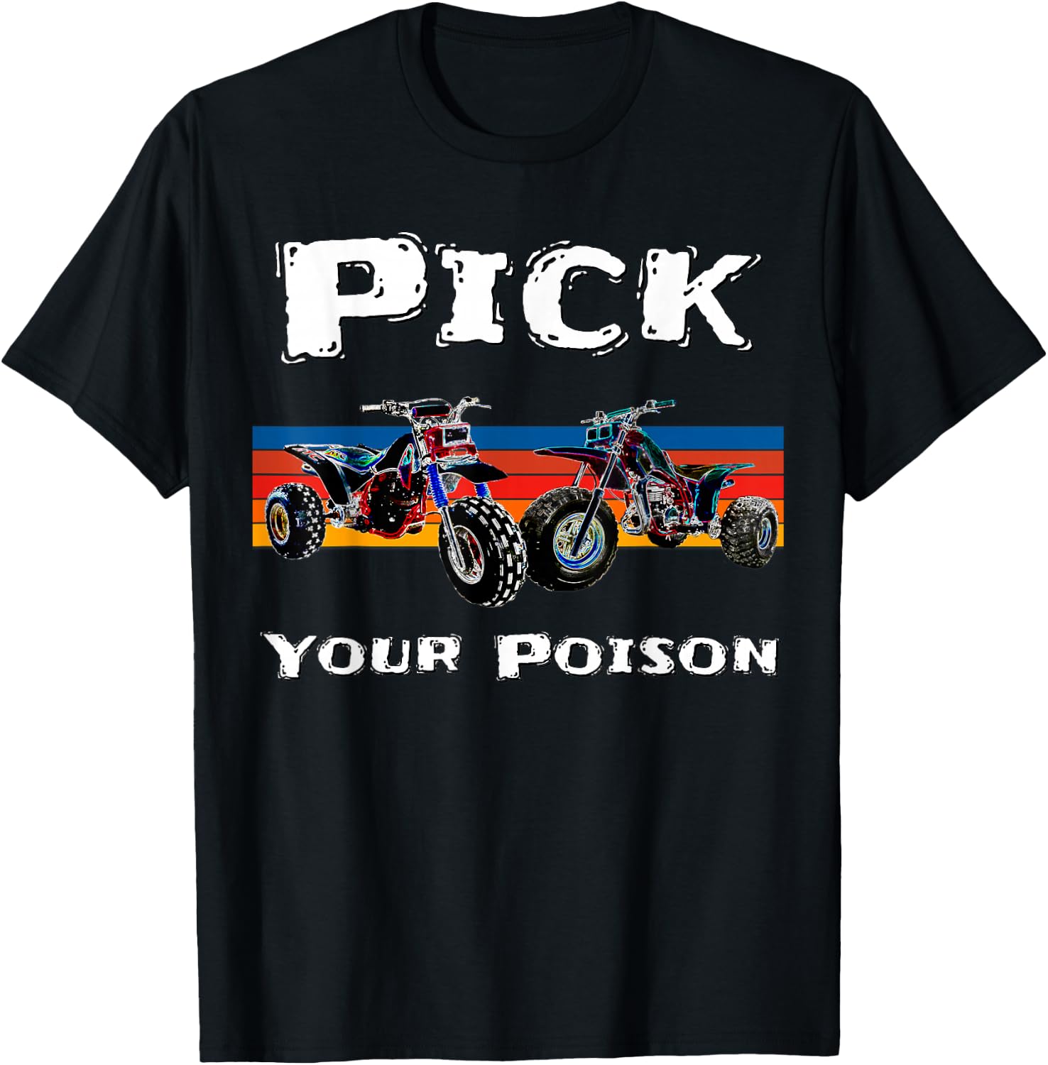 Vintage ATC ATV 3 Wheelers T-Shirt - T-Shirt | Black