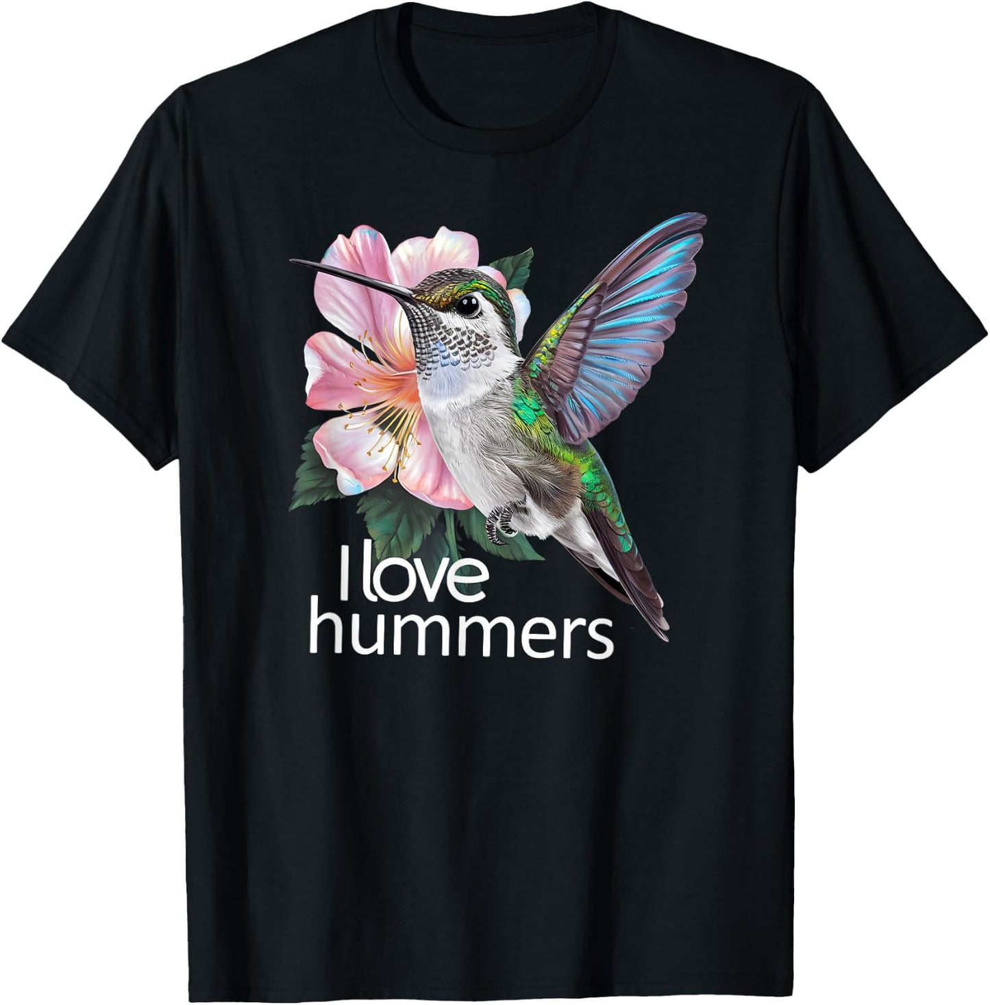I Love Hummers Hummingbird Colibri T-Shirt - T-Shirt | Black