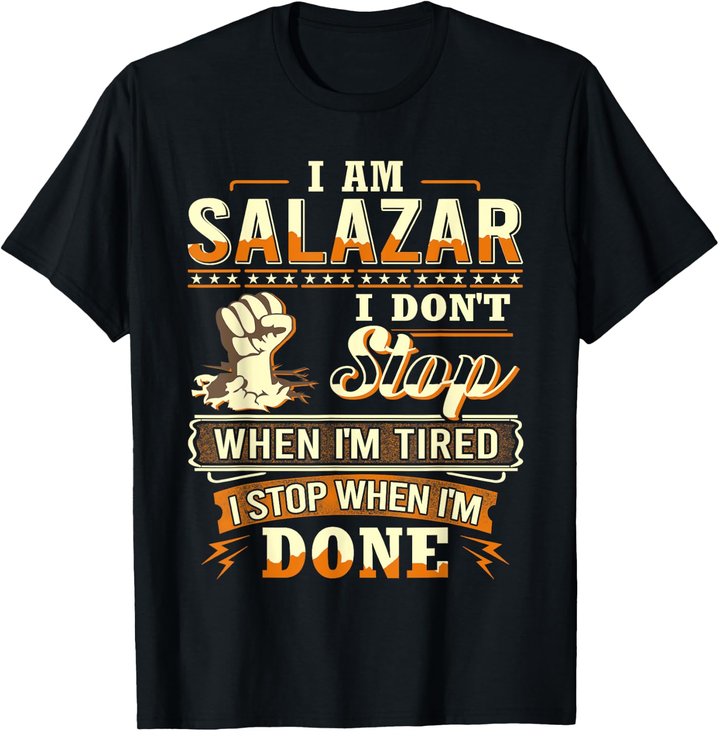 I am Salazar Shirt Personalized Salazar Last Name T-Shirt - T-Shirt | Black