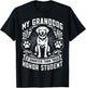 My Granddog is smarter than your Honor Student Dog Grandpa T-Shirt - T-Shirt | Black