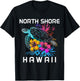 North Shore Hawaii Sea Turtle Hawaiian Diving Surfer T-Shirt - T-Shirt | Black