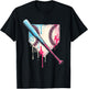 Cool Sport Baseball Home Plate Drip With Sprinkles Drip T-Shirt - T-Shirt | Black