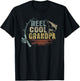 Funny Fishing Vintage Reel Cool Grandpa T-Shirt - T-Shirt | Black