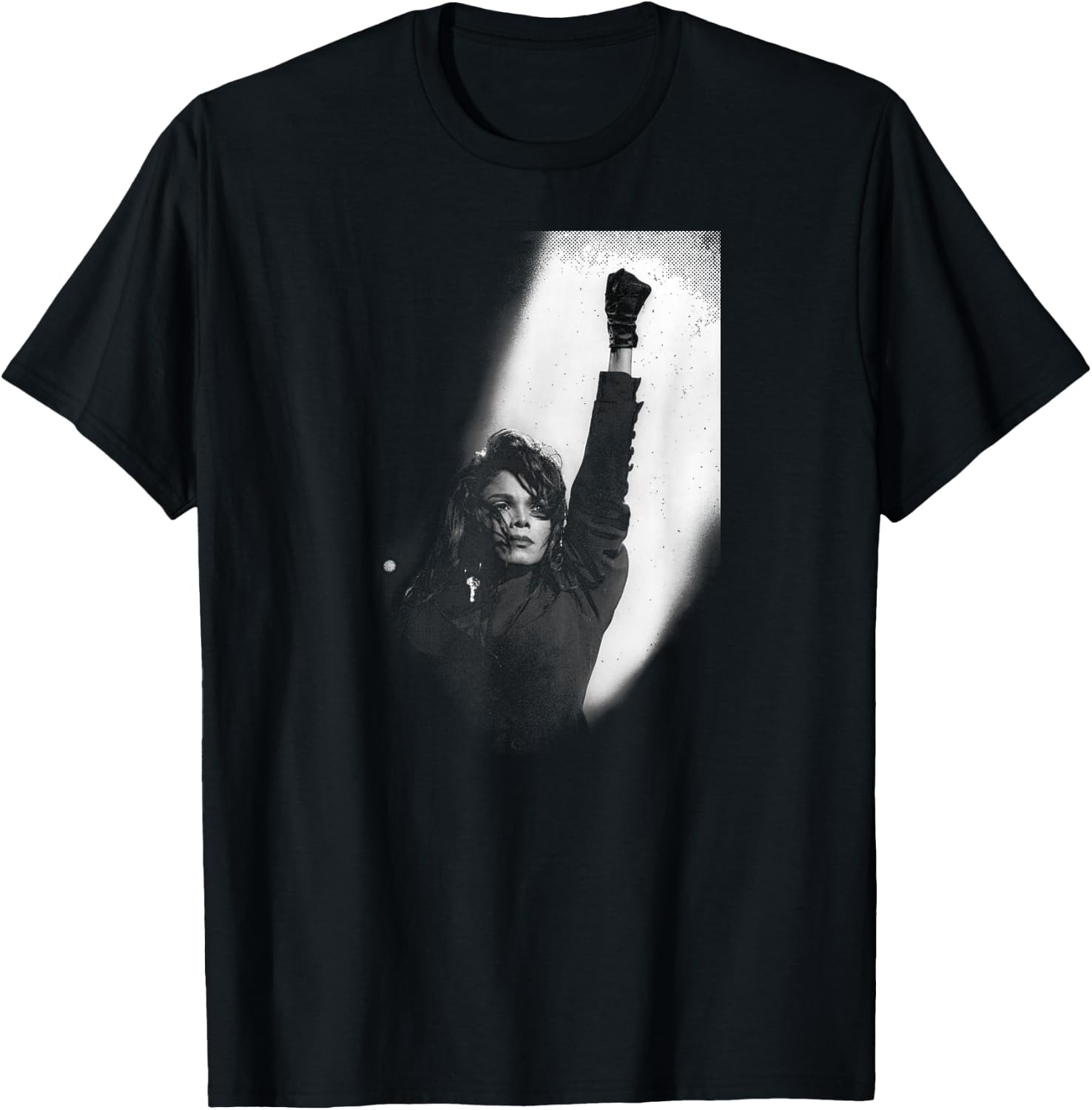 Janet Jackson Performing Live by Stephen Wright T-Shirt - T-Shirt | Black