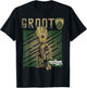 Marvel Guardians of The Galaxy Vol 2 Baby Groot Shield T-Shirt - T-Shirt | Black