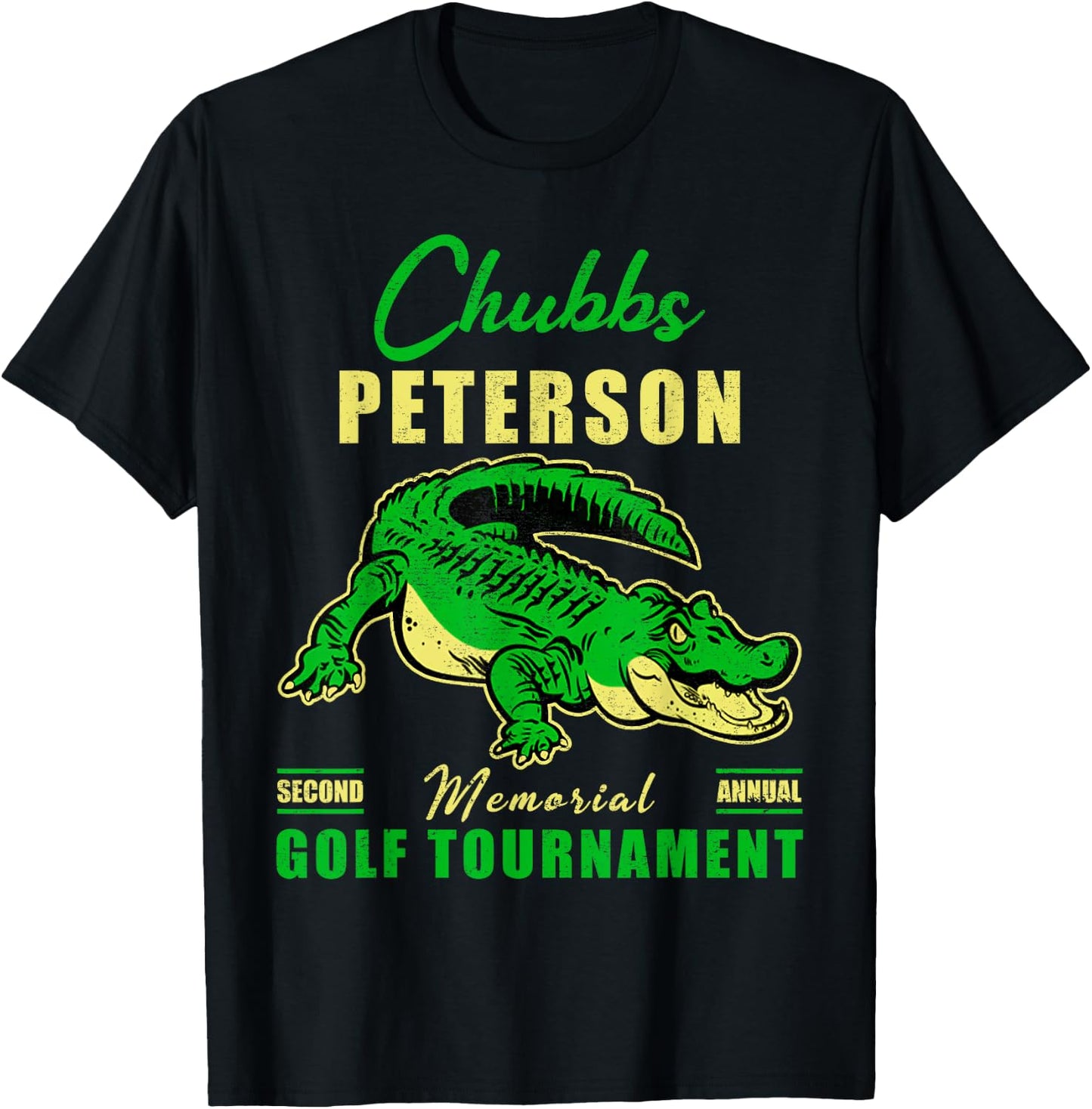 Chubbs Funny Animal Vintage Sports Movies Awesome Golfs T-Shirt - T-Shirt | Black