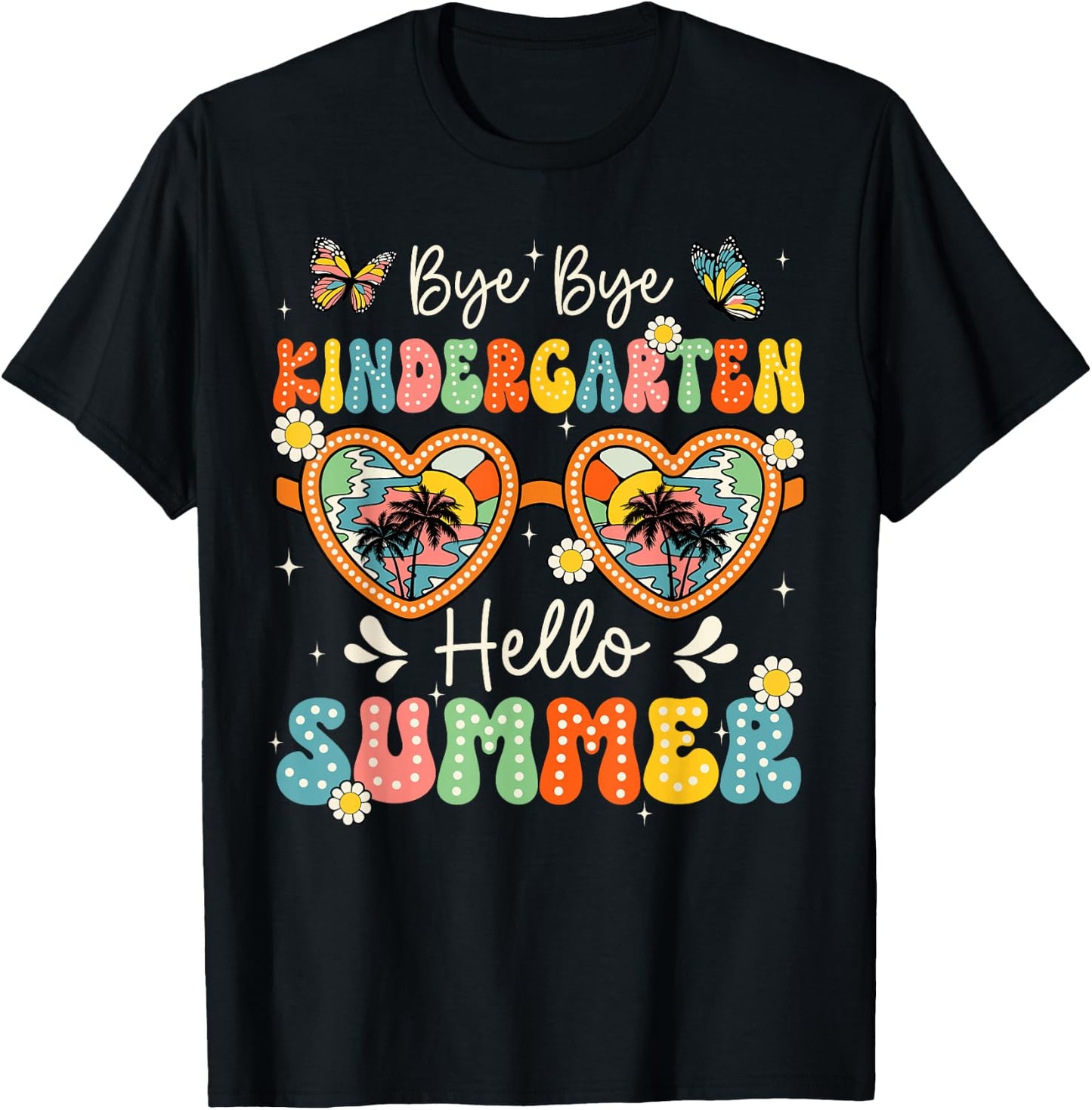 Goodbye Kindergarten Hello Summer Last Day Of School Boys T-Shirt - T-Shirt | Black