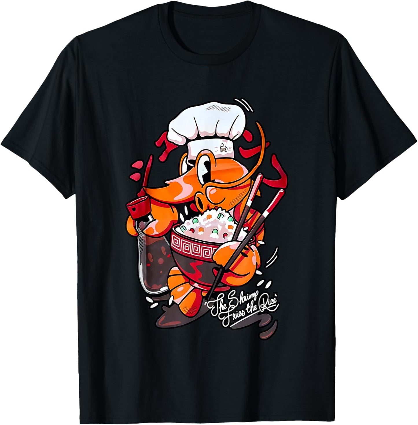 Cold Ones The Shrimp Fried Rice T-Shirt - T-Shirt | Black