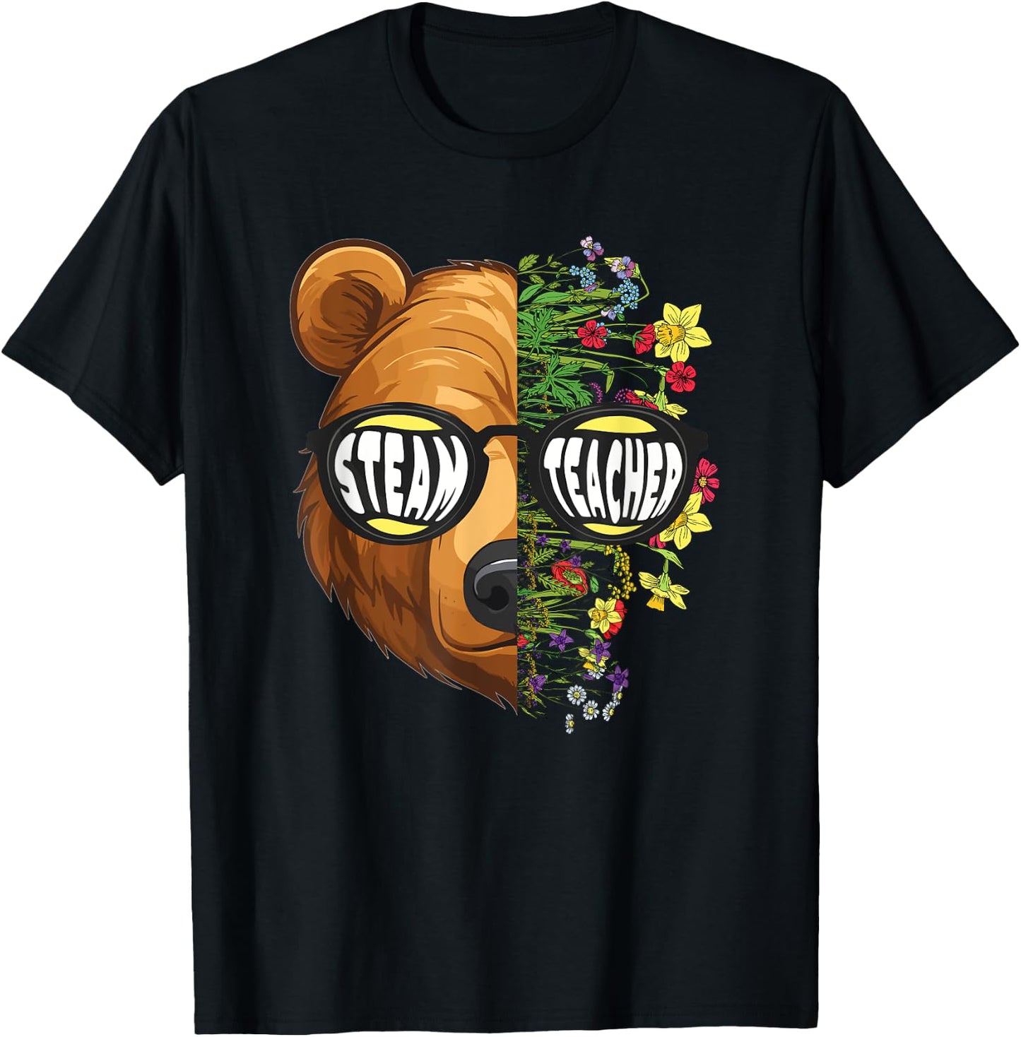 STEAM Teacher Science Arts Tech Engineering Mathematics Crew Men Women Kids T-Shirt - T-Shirt | Black