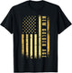 Golden Color USA Flag 47th President One Big Beautiful Bill T-Shirt - T-Shirt | Black