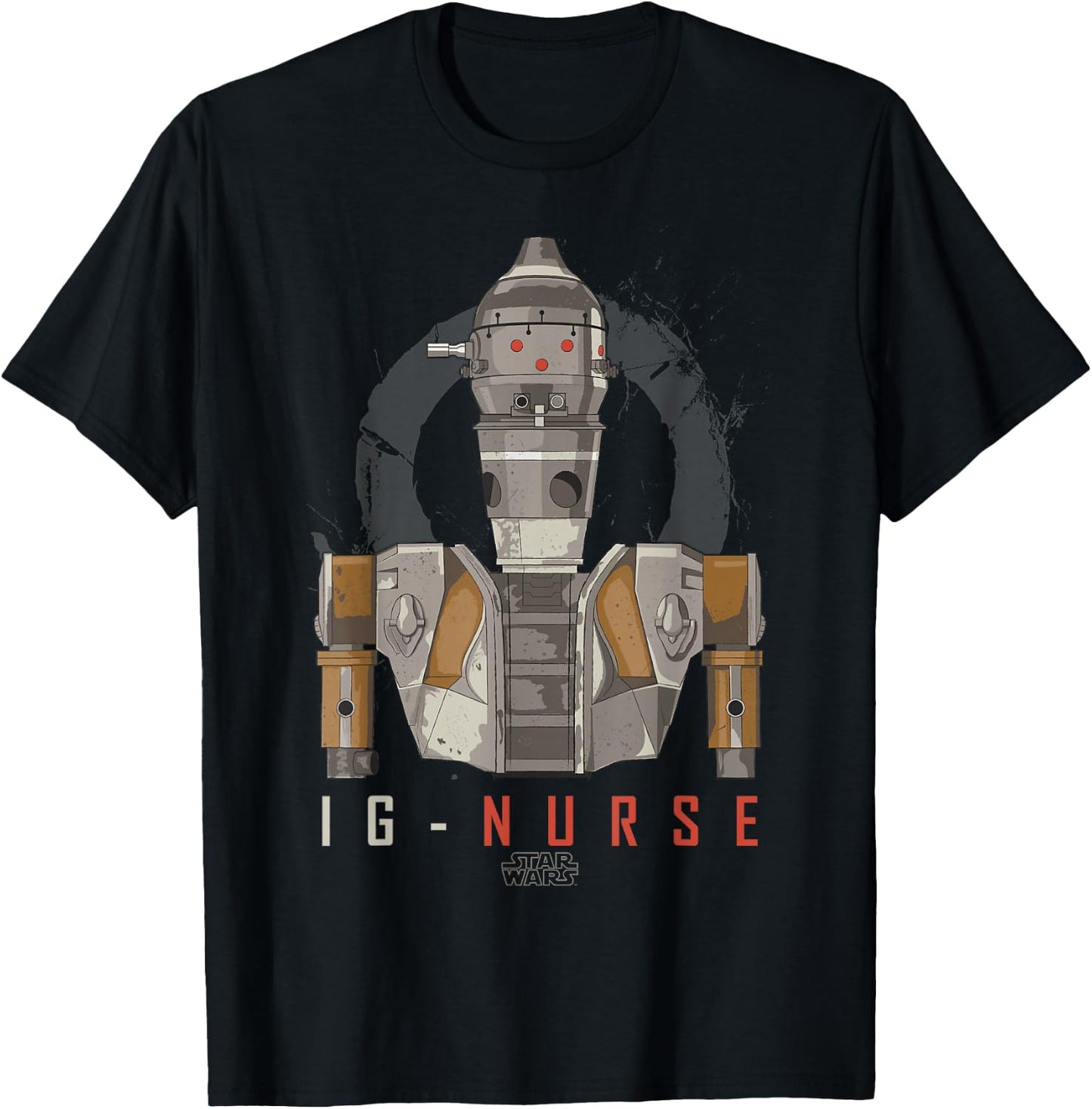 Star Wars The Mandalorian IG-11 Nurse Droid Portrait T-Shirt - T-Shirt | Black