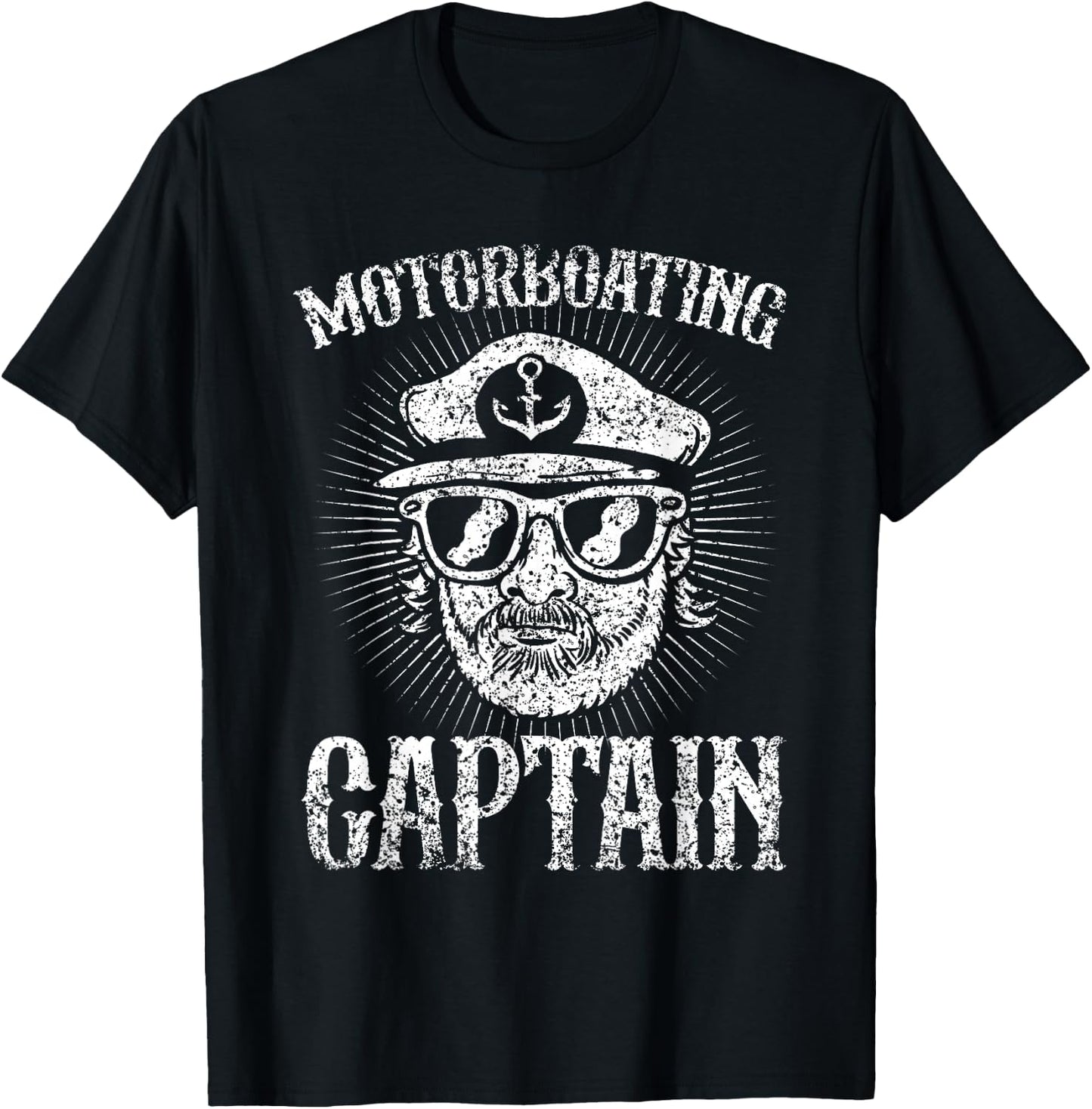 Motor boat captain motor boats motor boating motor boat T-Shirt - T-Shirt | Black