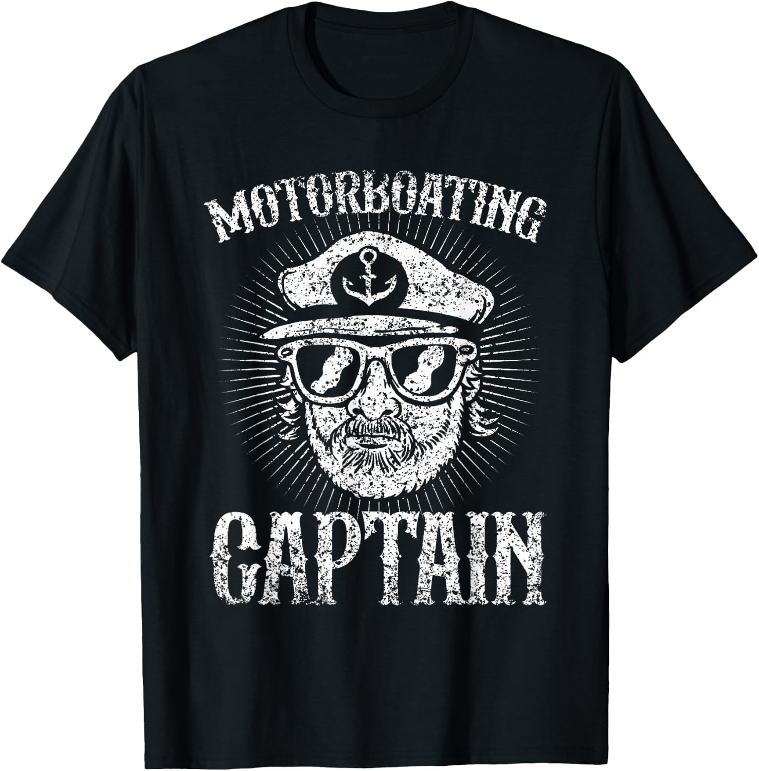 Motor boat captain motor boats motor boating motor boat T-Shirt - T-Shirt | Black