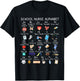 Alphabet School Nurse Appreciation Nursing School Funny T-Shirt - T-Shirt | Black