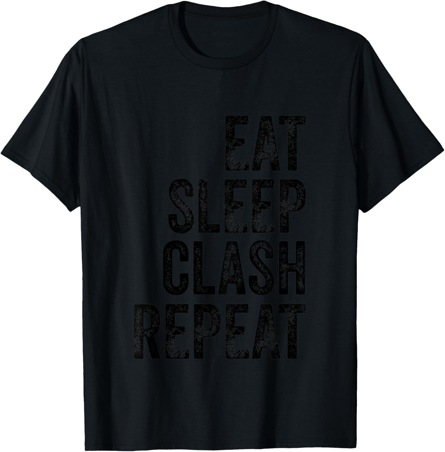 Kids Eat Sleep Clash Repeat Kids Present Child Gamer Boys Girls T-Shirt - T-Shirt | Black