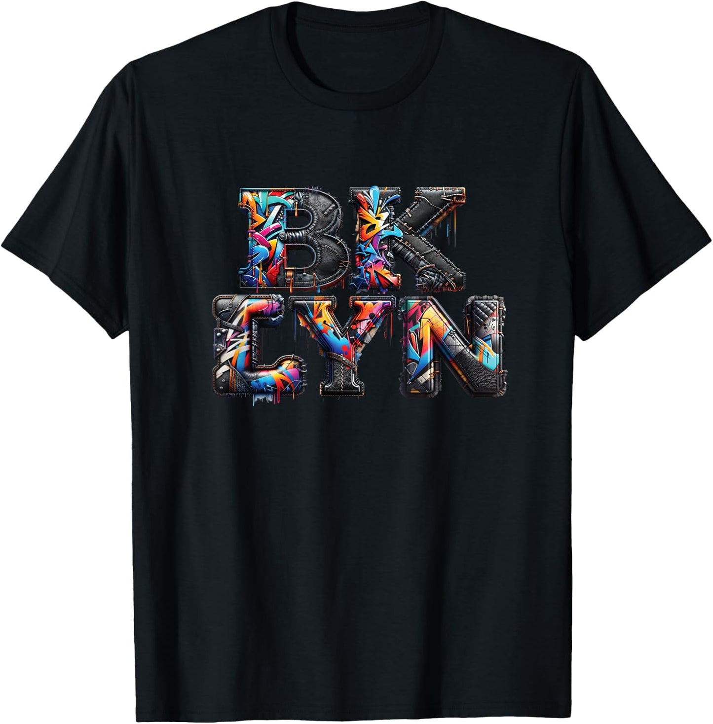 Brooklyn New York City Graffiti 80s 90s Hip Hop BKLYN T-Shirt - T-Shirt | Black