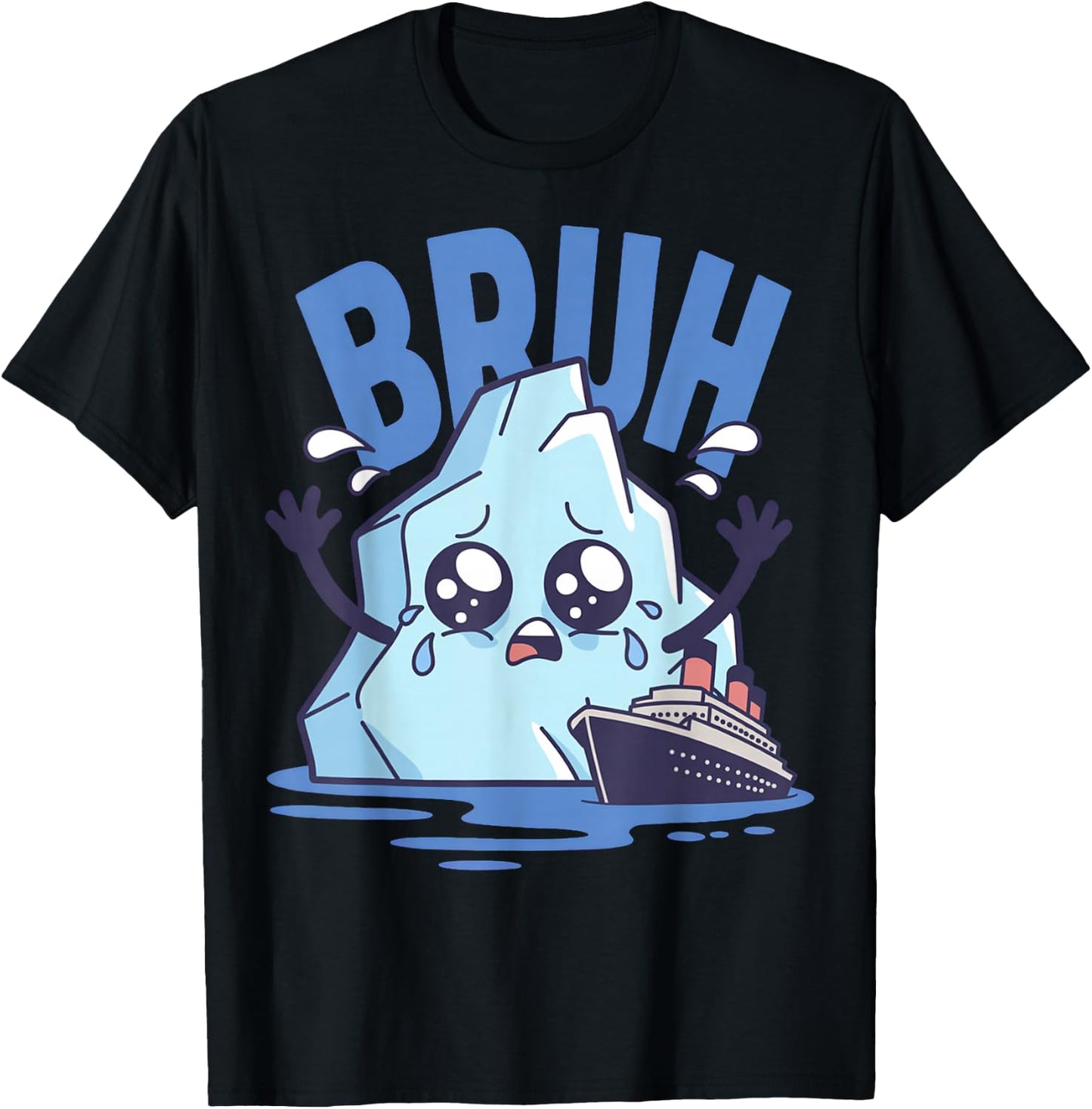 Funny Titanic Iceberg T-Shirt - T-Shirt | Black