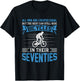 Bike - All Men Equal But the Best Ride Bicycles Seventies T-Shirt - T-Shirt | Black