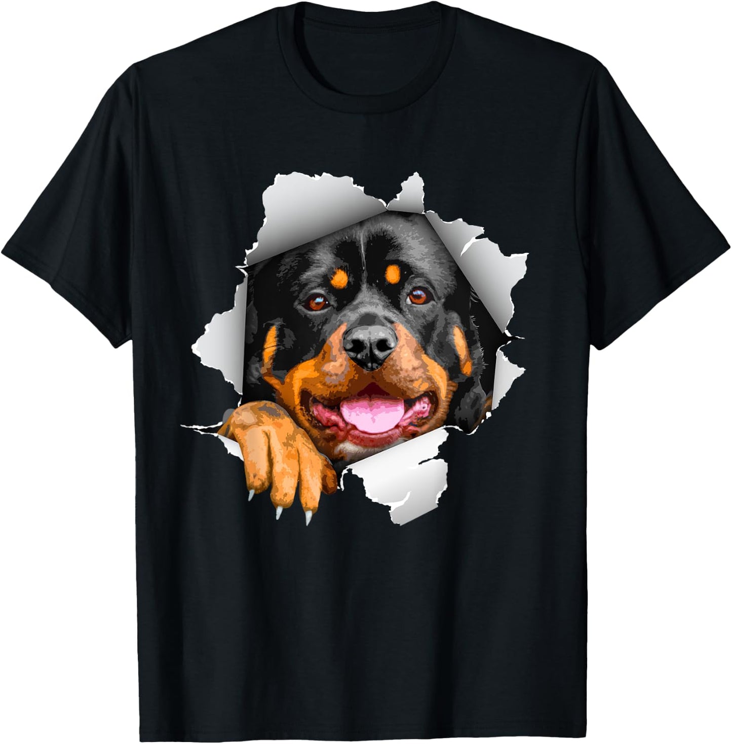 Cute Rottweiler Design Women Rottie Rottweiler Lover T-Shirt - T-Shirt | Black