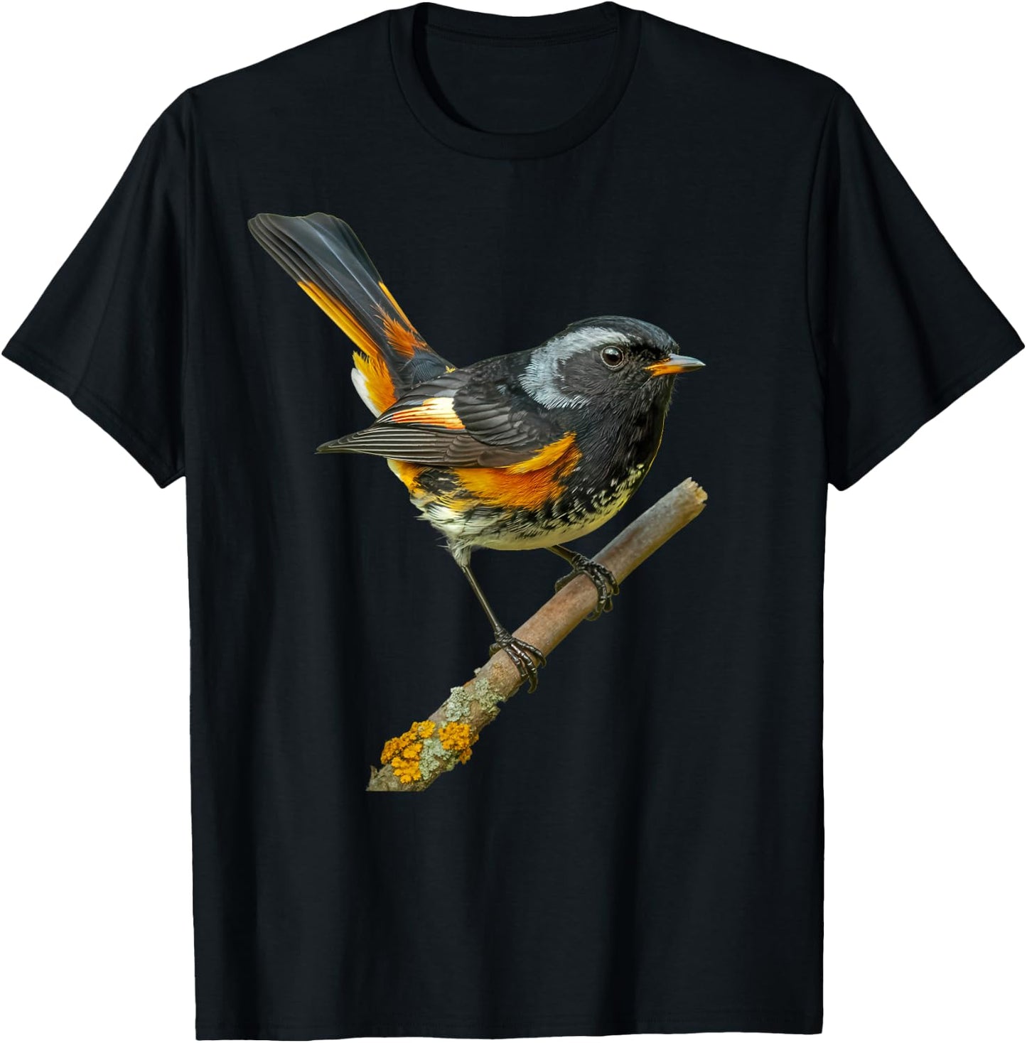 American Redstart Bird T-Shirt - T-Shirt | Black