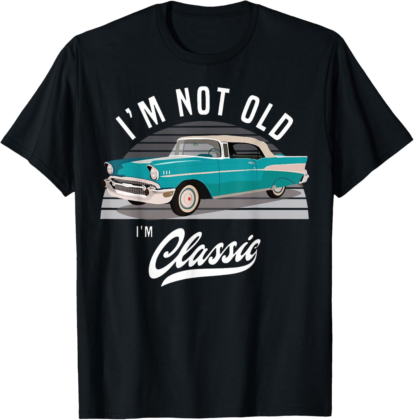 1957 57 Chevys Truck Vintage Bel Air Cars Blue T-Shirt - T-Shirt | Black