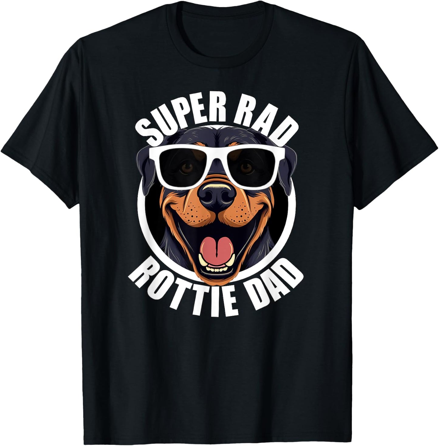 Rottweiler Dad Funny Father’s Day Rottie Dog Dad Men’s T-Shirt - T-Shirt | Black