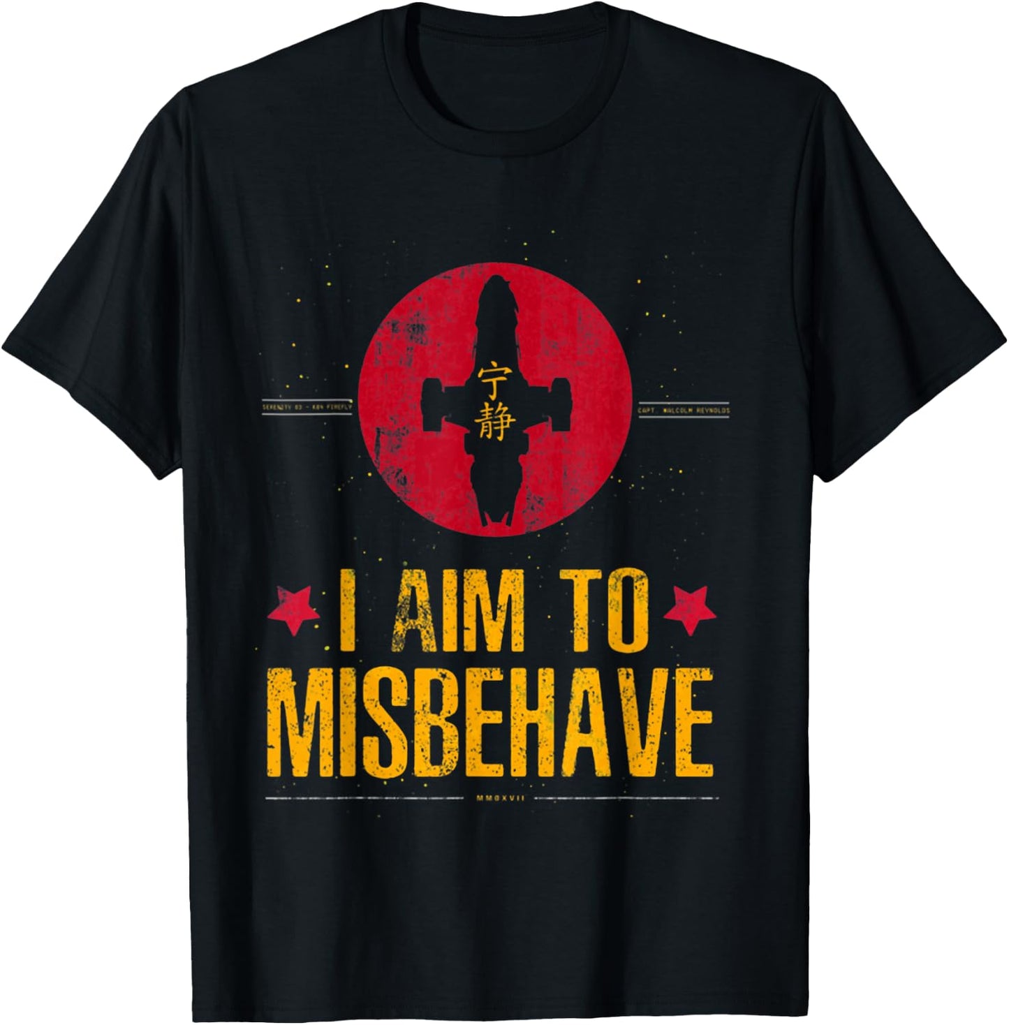 I Aim To Misbehave T-Shirt - T-Shirt | Black