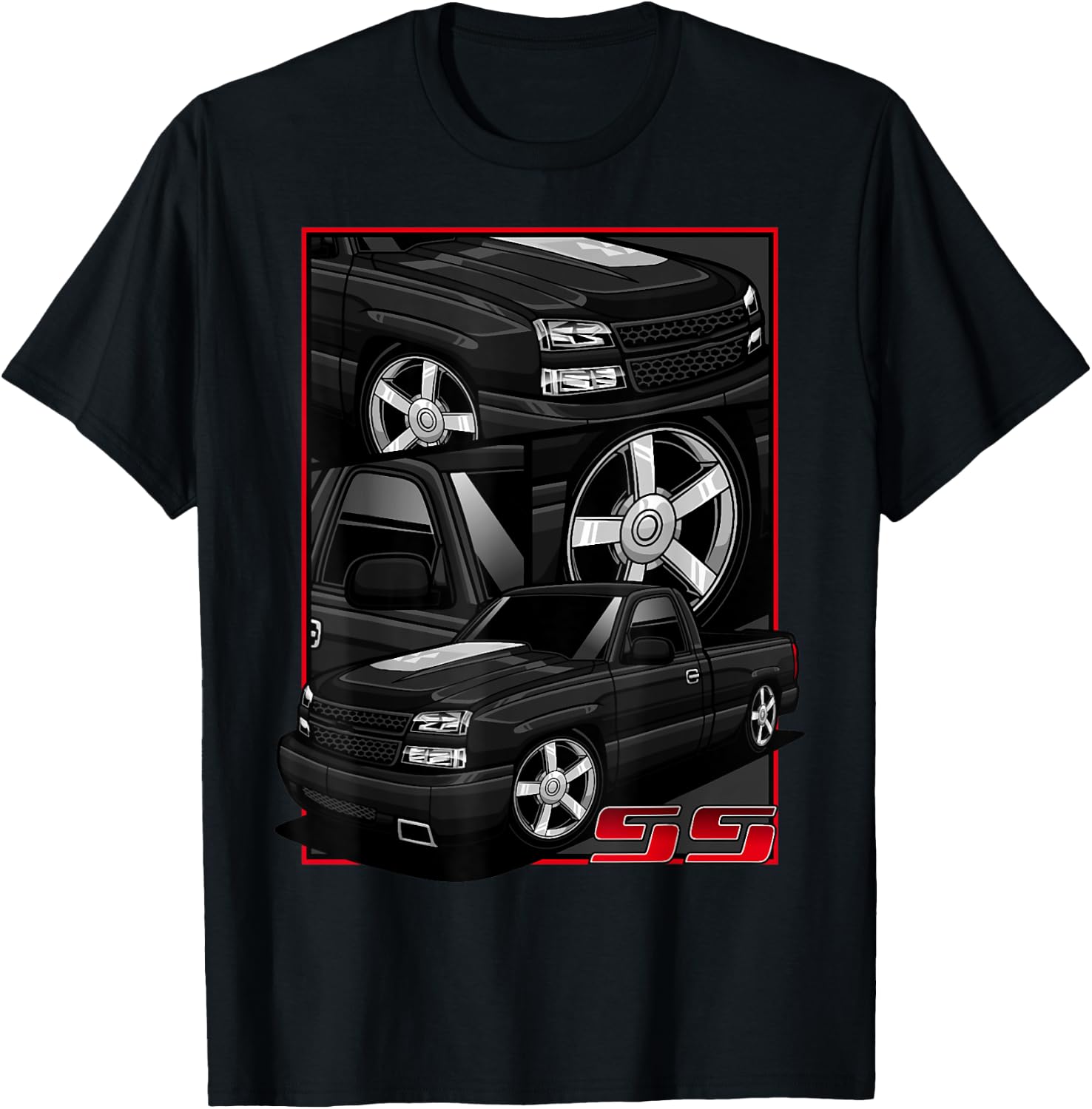 GMT800 1500 Truck 90S K1500 C1500 GMT400 T-Shirt - T-Shirt | Black