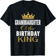 Granddaughter Of The Birthday King Bday Party Gift T-Shirt - T-Shirt | Black