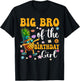 Big Brother Of The Birthday Girl Party Pineapple Outfit Bday T-Shirt - T-Shirt | Black