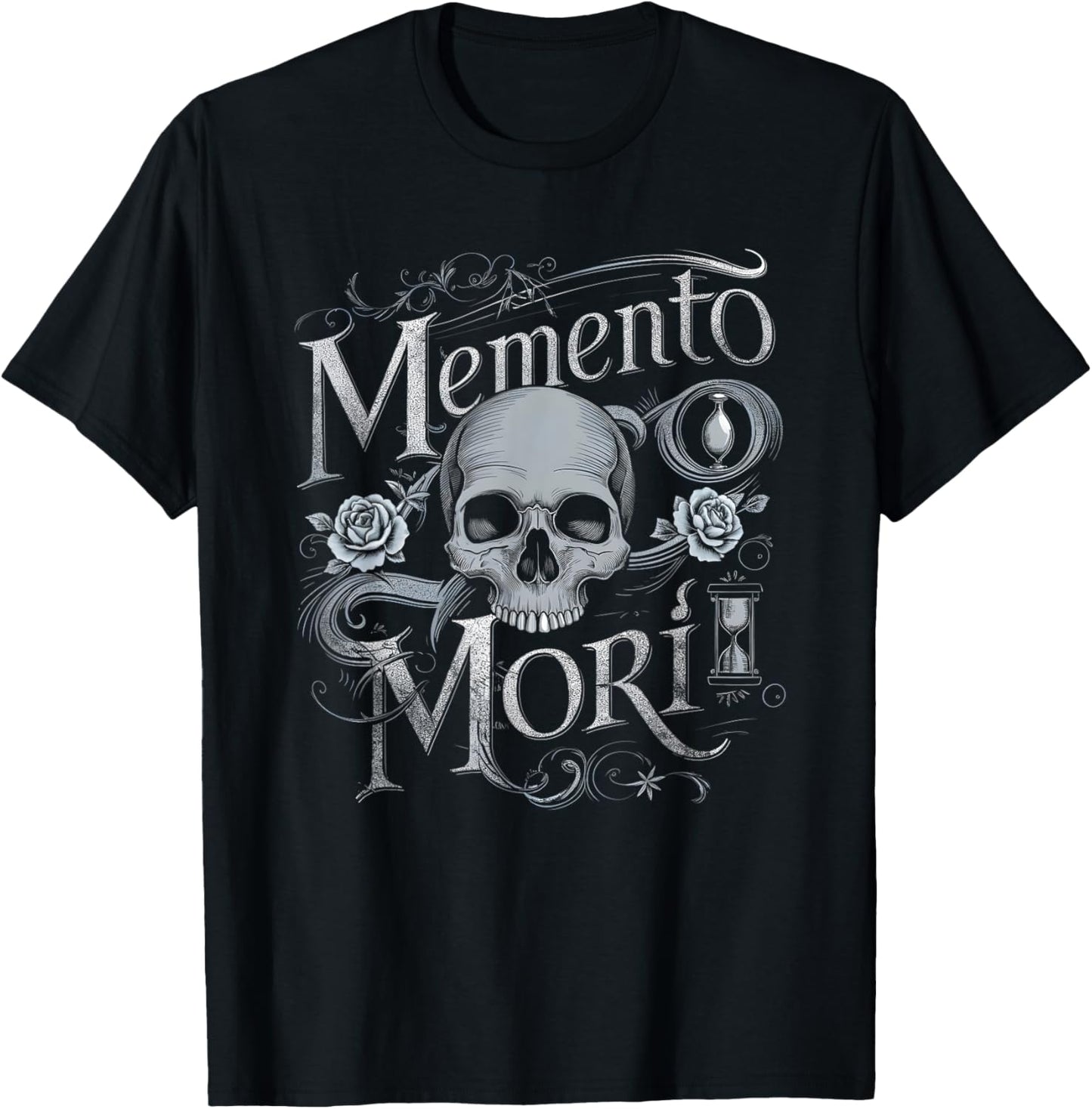 Memento Mori, Embrace The Present T-Shirt - T-Shirt | Black