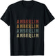 Women's Vintage Cool Anberlin First Name Funny Love Heart Anberlin V-Neck T-Shirt - T-Shirt | Black