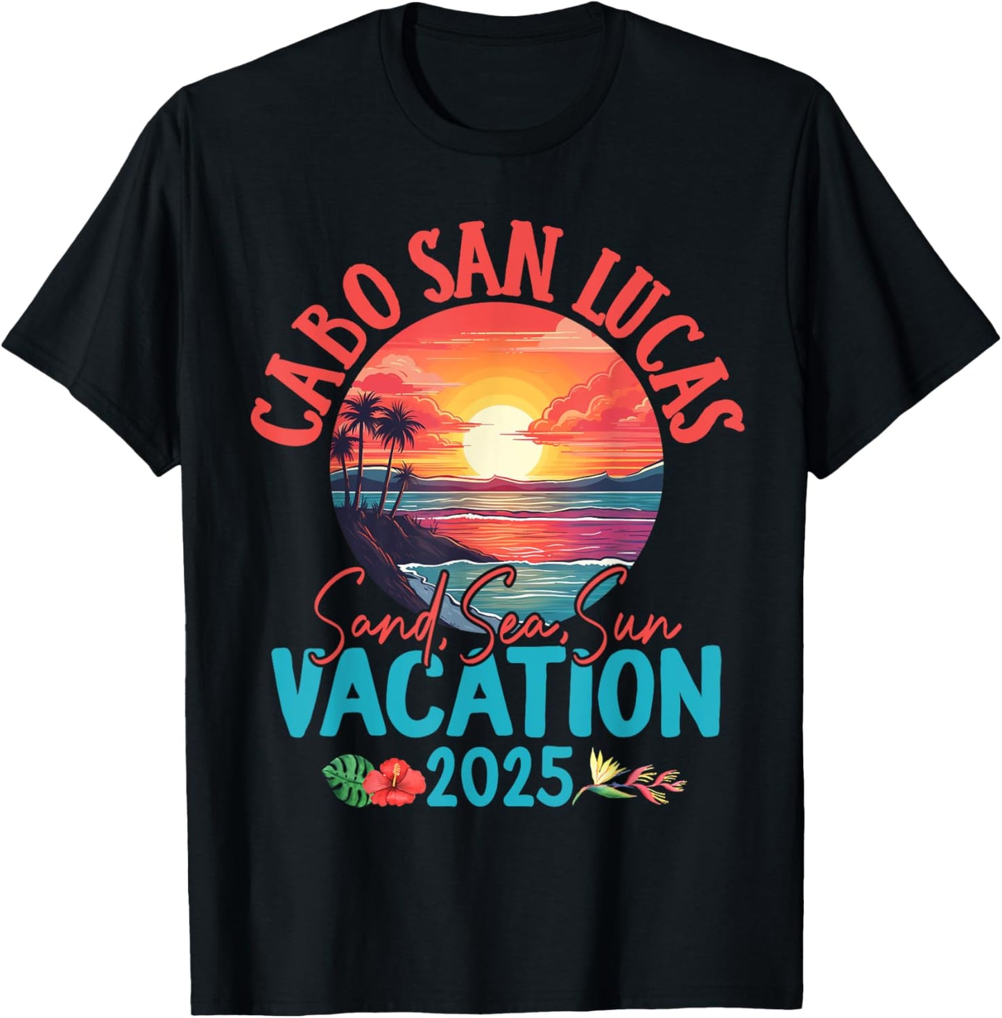 Cabo San Lucas Mexico Vacation 2025 Souvenir Matching Family T-Shirt - T-Shirt | Black