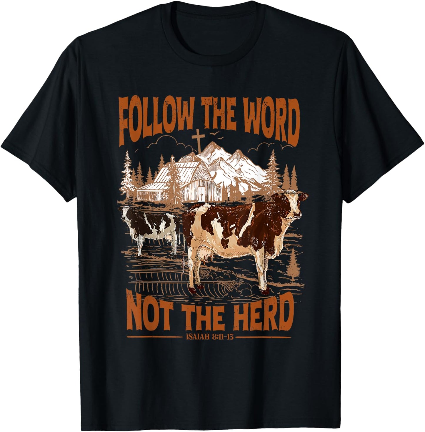 Follow the Word Not the Herd T-Shirt - T-Shirt | Black