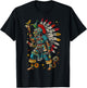 Aztec God Aztec Culture Mayan Indigenous Tlaloc Statue T-Shirt - T-Shirt | Black