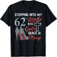Stepping Into My 62nd Birthday with GOD's Grace & Mercy T-Shirt - T-Shirt | Black