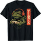 Japanese Gamer Frog Retro Controller Video Game Player T-Shirt - T-Shirt | Black