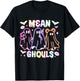 Cute Ghost Mean Ghouls Neon Halloween Spooky Season Costume T-Shirt - T-Shirt | Black