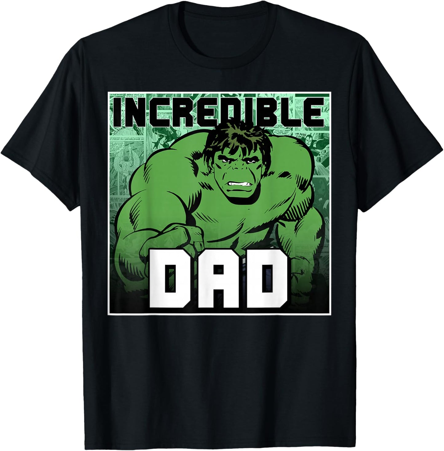 Marvel Comics Avengers Father's Day Hulk Incredible Dad T-Shirt - T-Shirt | Black