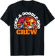 Funny Rooster Cock-a-doodle-doo Crew T-Shirt - T-Shirt | Black