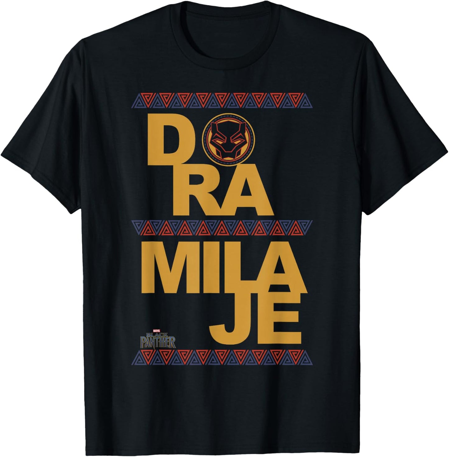 Marvel Black Panther Movie Dora Milaje Text Graphic T-Shirt - T-Shirt | Black