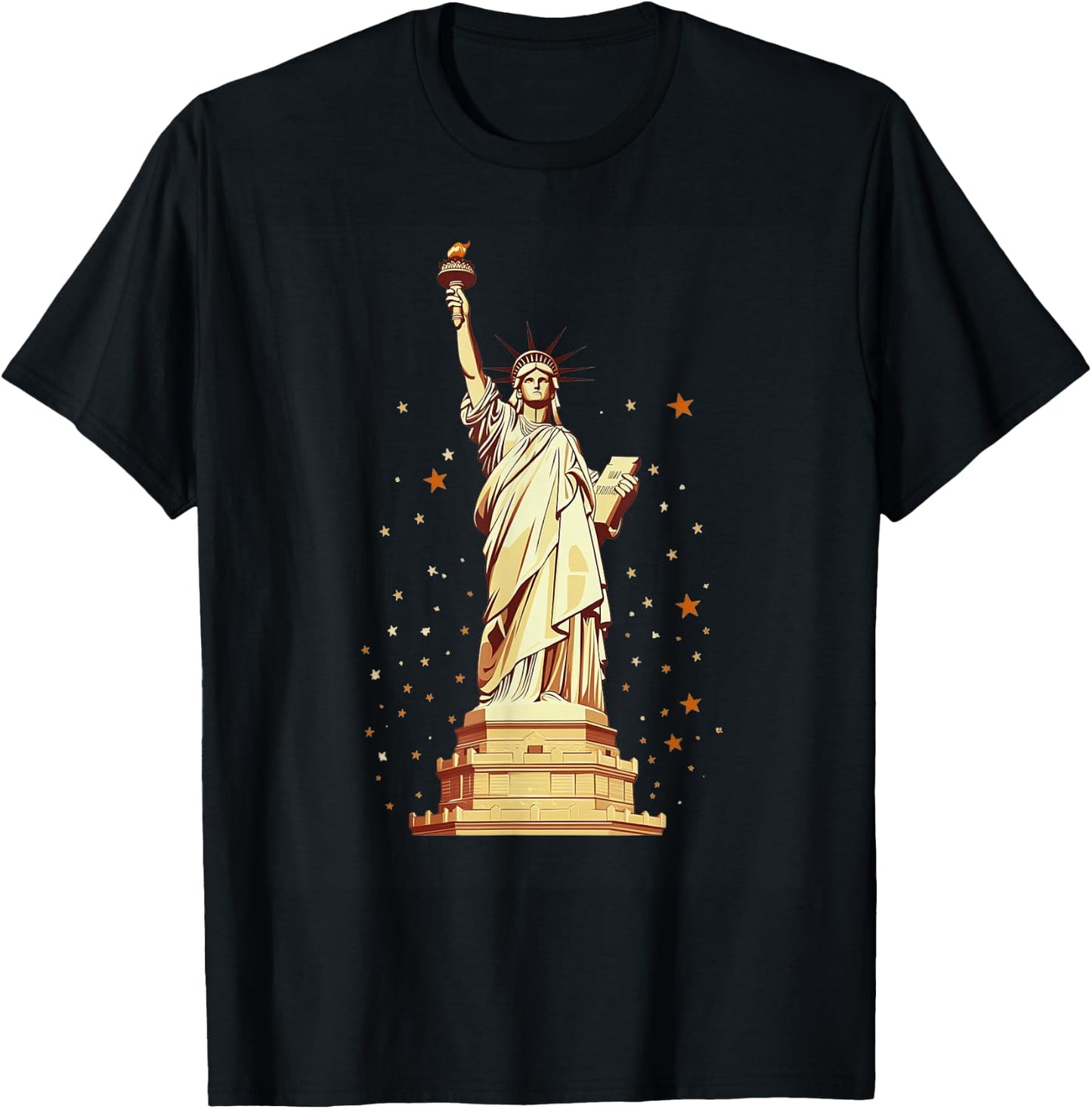 Statue Of Liberty American Pride T-Shirt - T-Shirt | Black