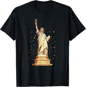 Statue Of Liberty American Pride T-Shirt - T-Shirt | Black