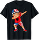 Half American Half Albanian Boy Kid Albania Flag Patriotic T-Shirt - T-Shirt | Black