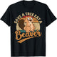 Raunchy Adult Humor Funny Beaver Tree Lover Gag Saying T-Shirt - T-Shirt | Black
